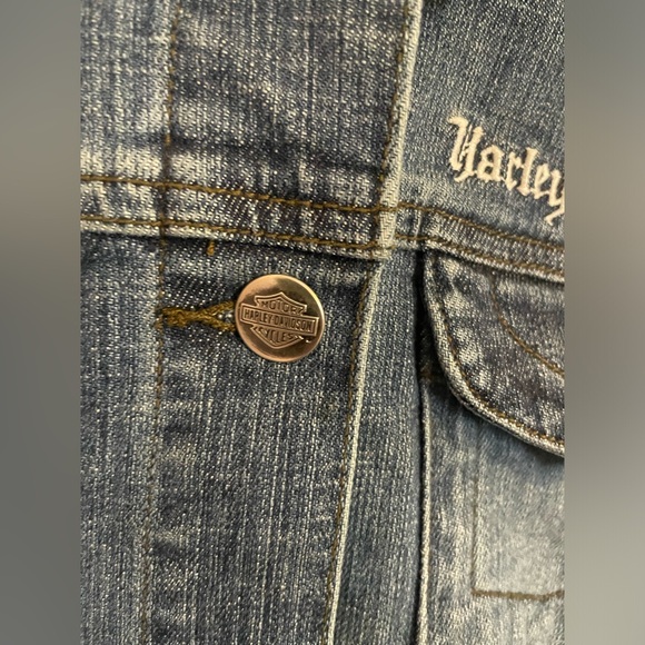 Women’s Harley Davidson, jean jacket size medium good condition - Picture 6 of 10